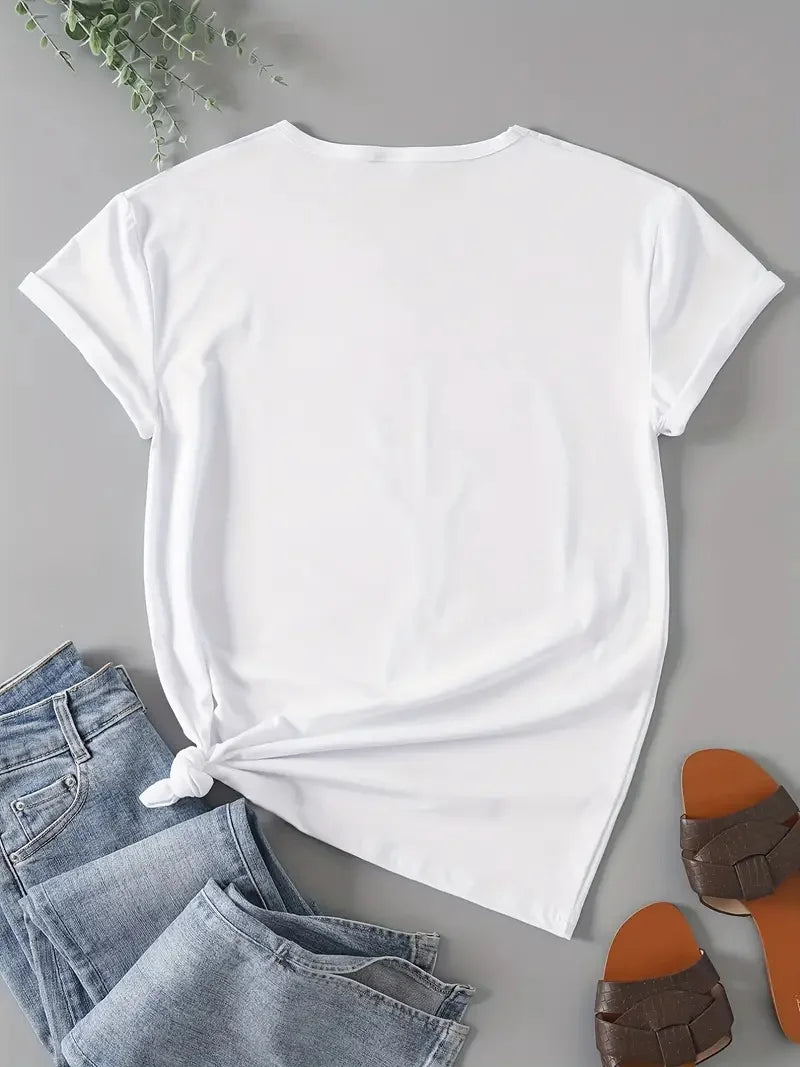 2026 Summer Rhinestone Funny Pattern Daily T-Shirts Men Women Fashion Harajuku Kawaii T-shirt Women's Y2K Clothing