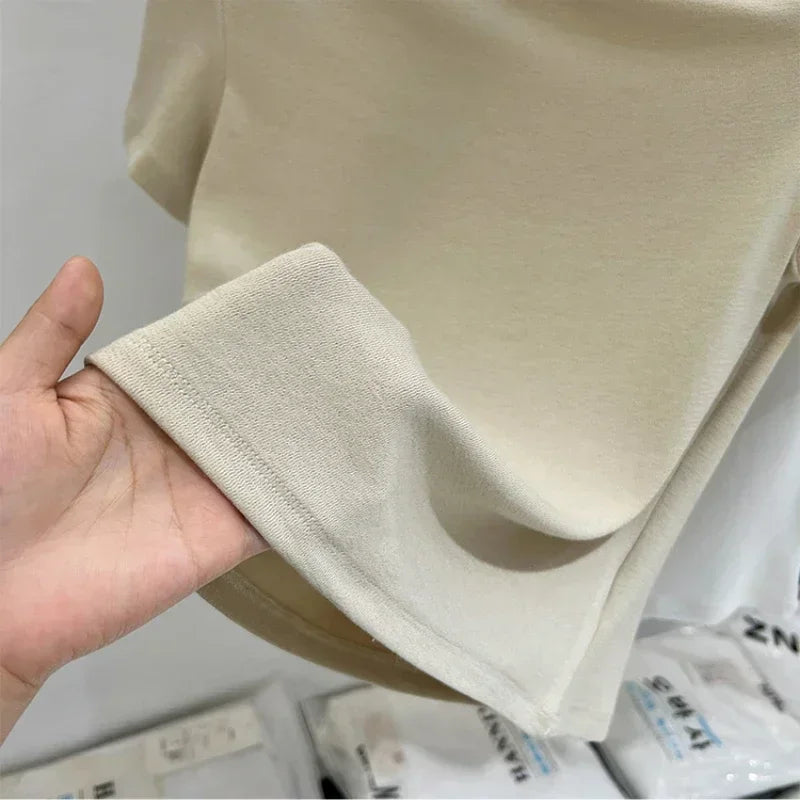 Womens Long Sleeve Off Shoulder T Shirts 2026 Tight Knit Sexy Slim Fitted Casual Women's Basic Tops Cropped T-Shirt New